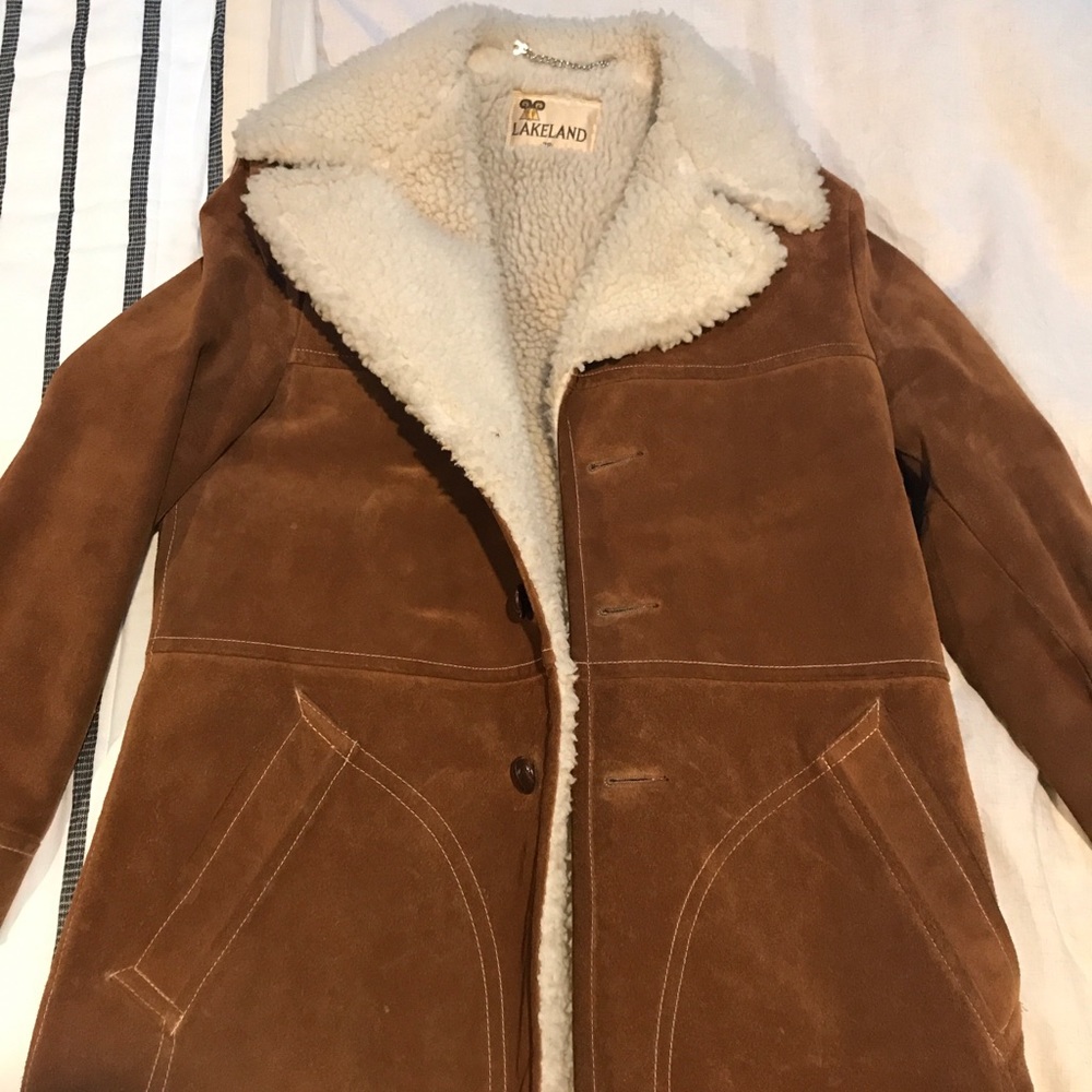 Vintage Lakeland Shearling and Leather Jacket